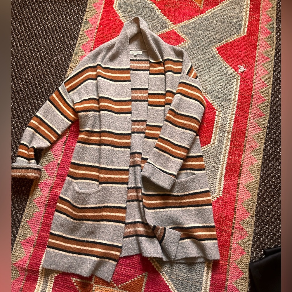 Long stripe sweater